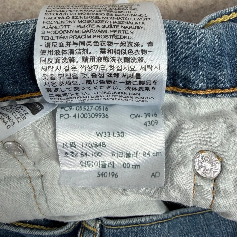Levis 527 Slim Bootcut Jeans Mens 33x30 Blue Denim Medium Wash 05527-0516